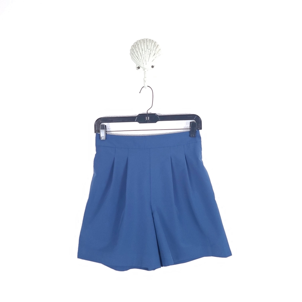 KIT AND ACE Women's Featherlight Shorts Relaxed Fit High Rise Blue